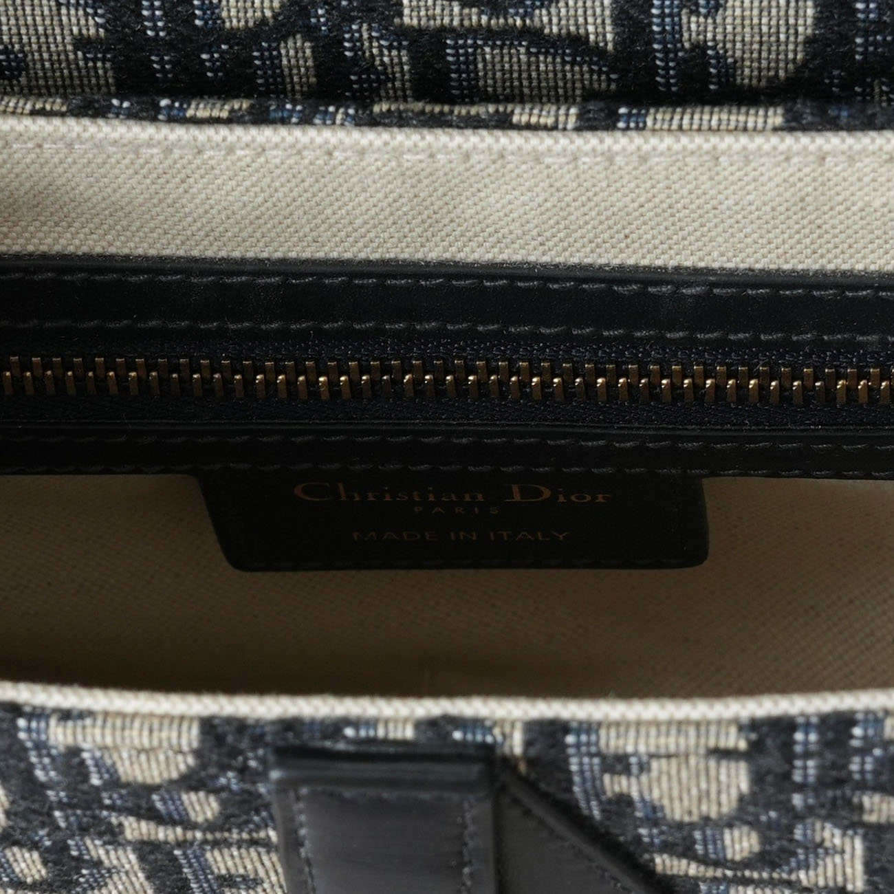CHRISTIAN DIOR(USED)크리스찬디올 오블리크 새들백 미듐